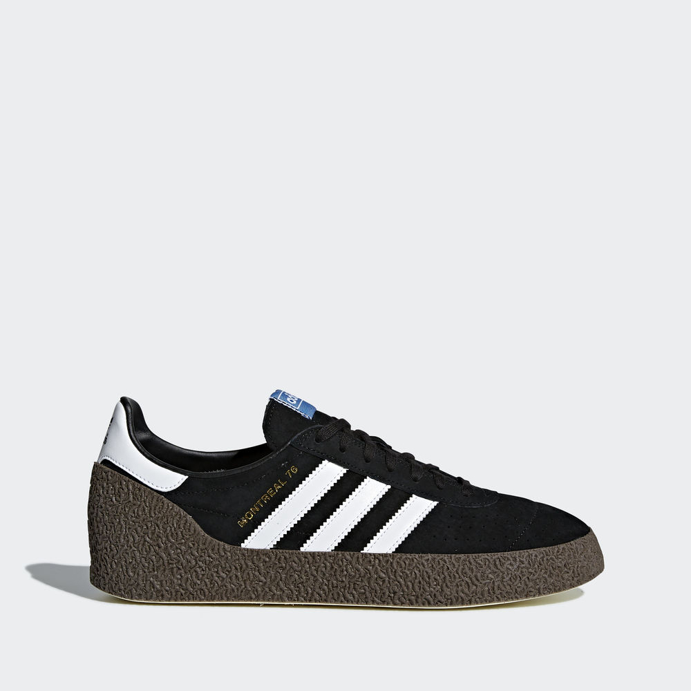 Adidas Montreal '76 - Originals ανδρικα - Μαυρα/Ασπρα/Χρυσο Χρωμα Μεταλλικός,Μέγεθος: EU 36 – 54 2/3